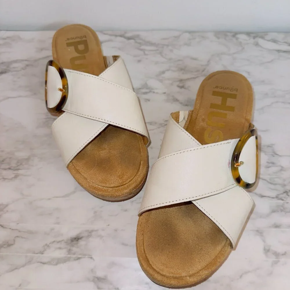 Hush Puppies Women's June Platform White Slip On Sandals size US 8 - Picture 8 of 8